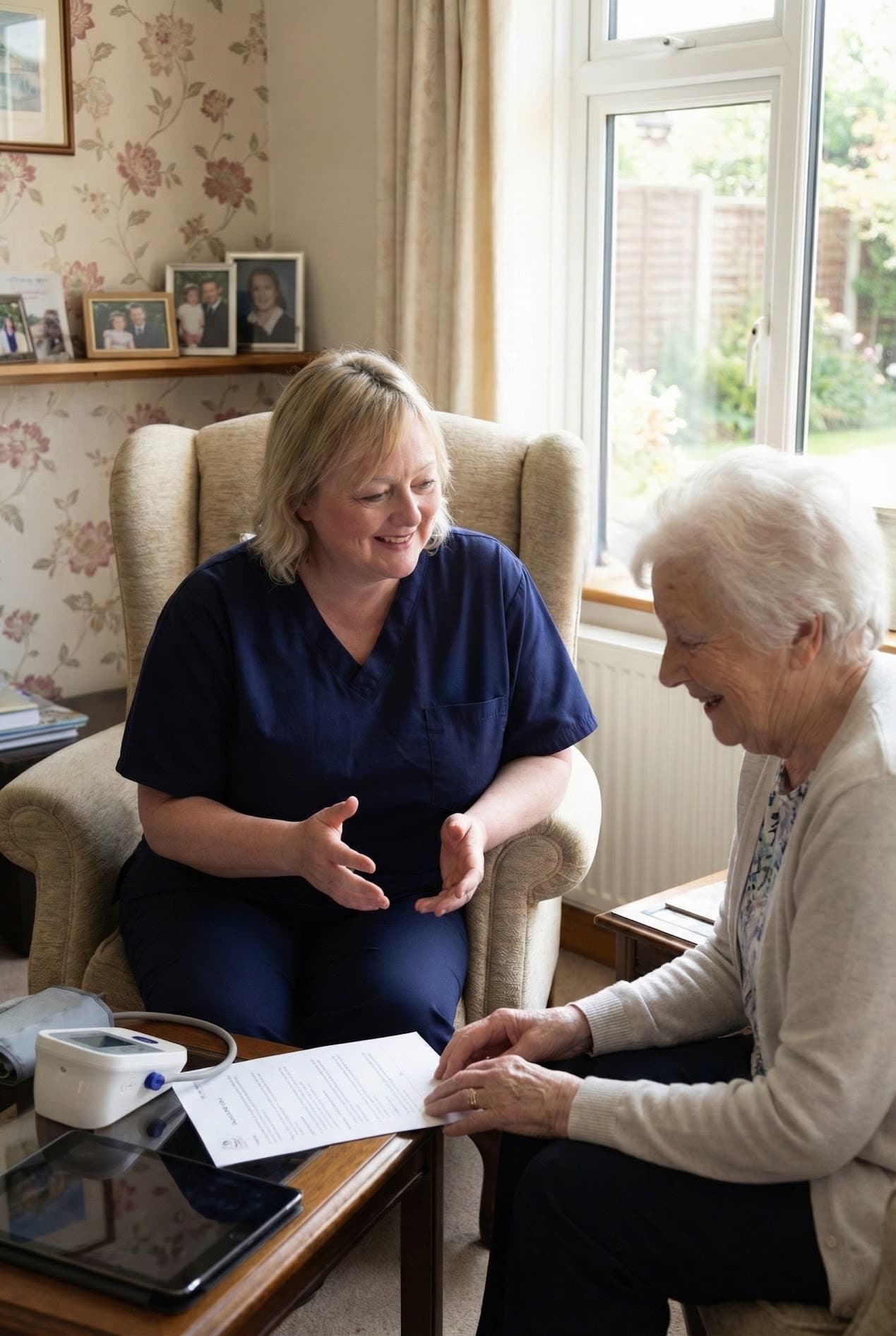 Dr. Kirsten consulting with a patient